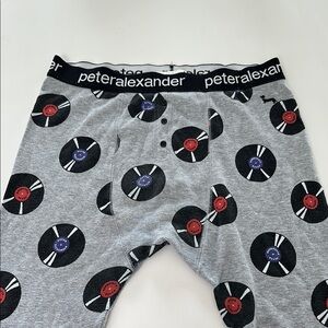 Peter Alexander Gray Vinyl Print Men's Sleep pants
